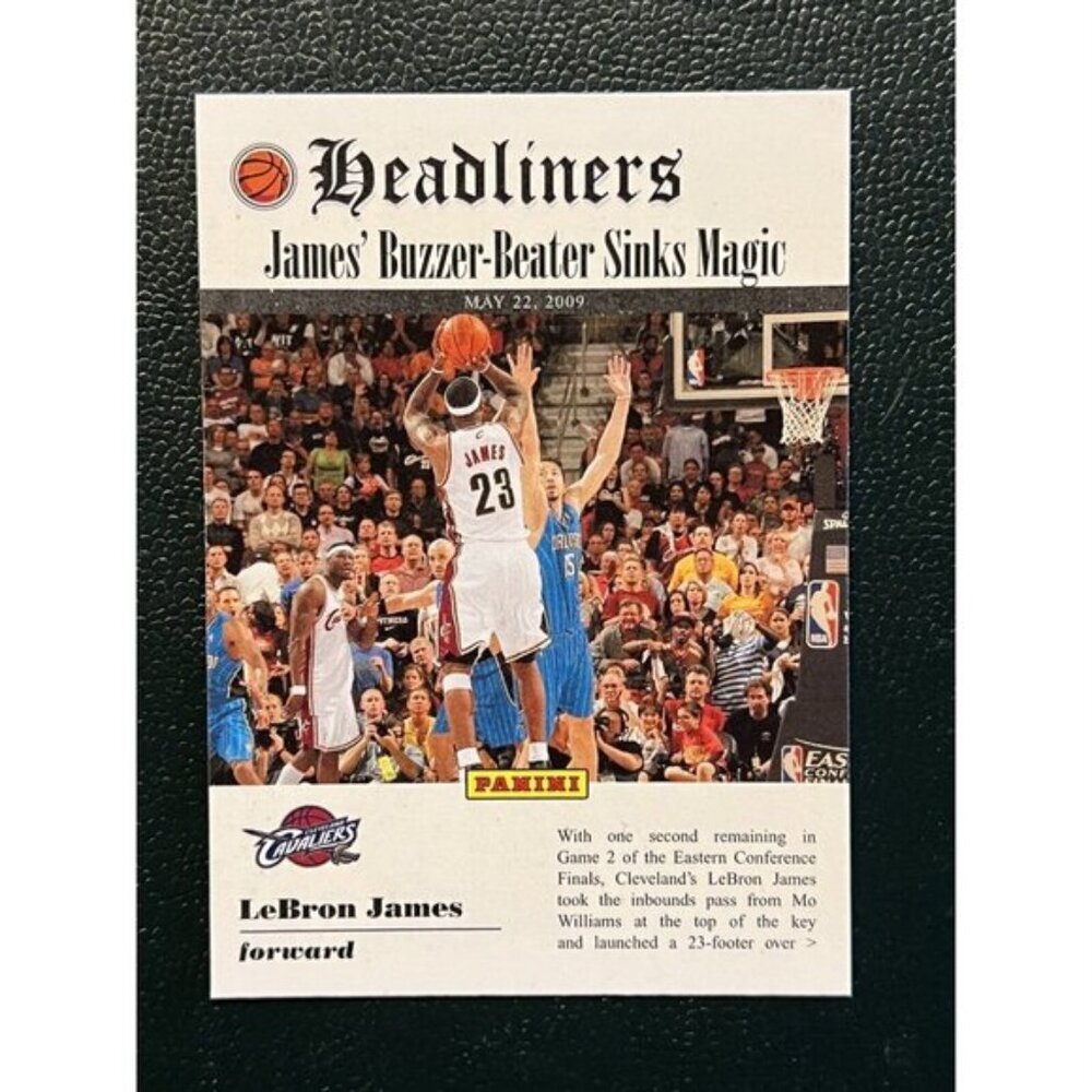 2009-10 Panini HEADLINERS #7 LeBron James - Buzzer-Beater Sinks Magic